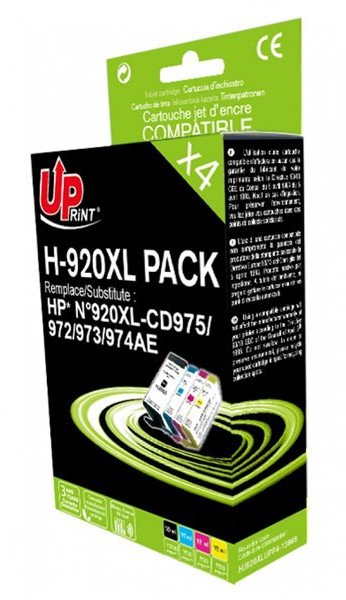 Сет кертриџи UPRINT HJ920XLUPP4, 50+3x12 ml, за HP OfficeJet 6000 6500 7000 7500A