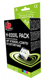 Сет кертриџи UPRINT HJ920XLUPP4, 50+3x12 ml, за HP OfficeJet 6000 6500 7000 7500A