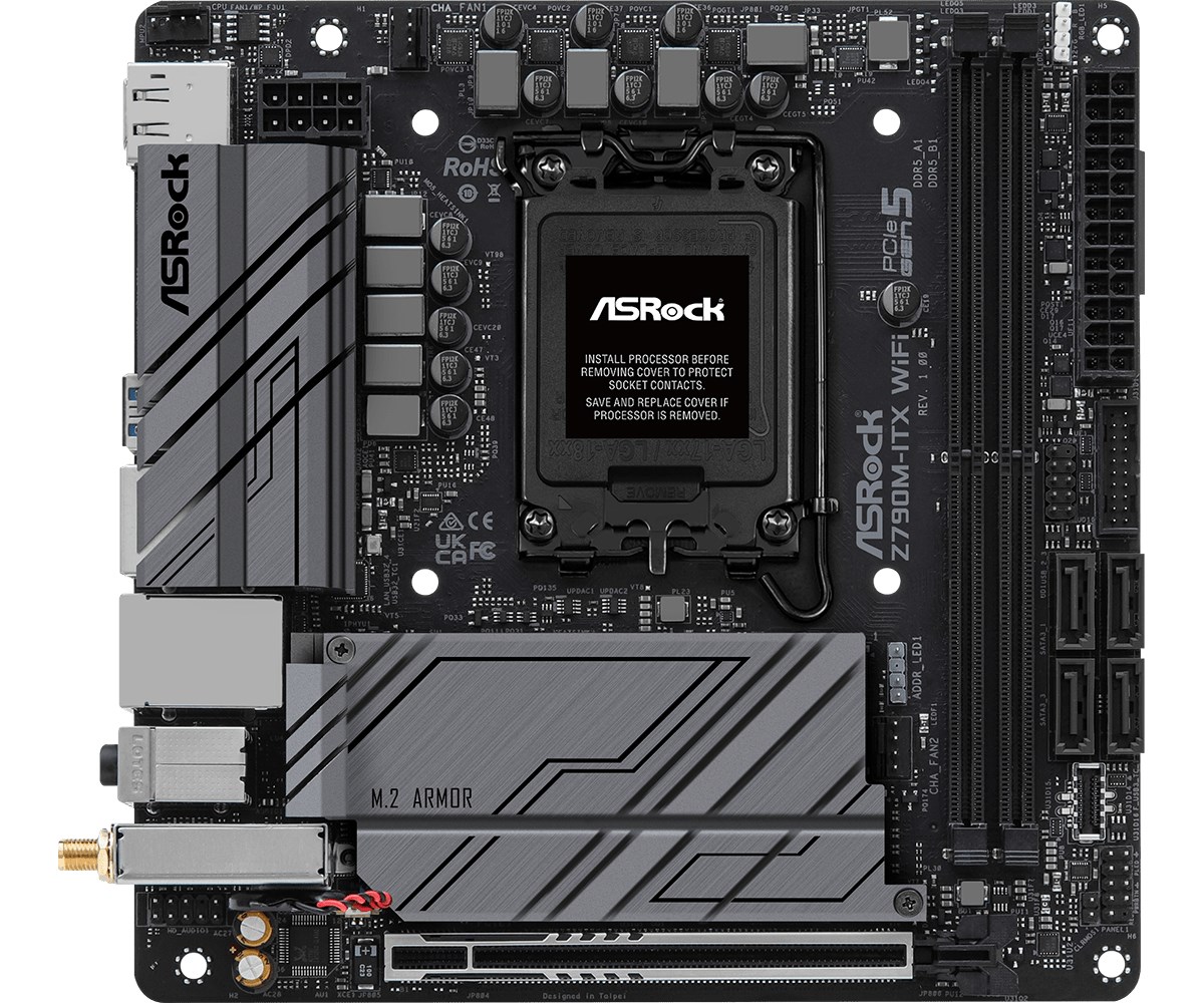 Pllakë amë Asrock Z790M-ITX WiFi Intel Z790 LGA 1700 mini ITX