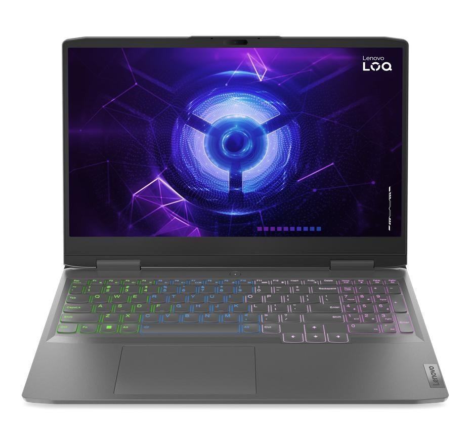 Лаптоп Lenovo LOQ Laptop, 15.6", Intel i5-13500H, 16 GB RAM, 512 GB SSD, NVIDIA GeForce RTX 4060, сив