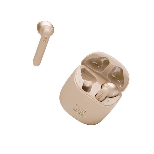 Kufje Wireless JBL Tune T225TWS, In-Ear, 25h Bateri, të arta