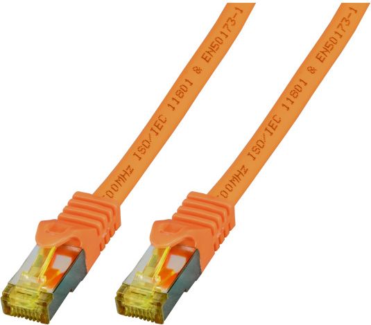 Kabllo rrjeti EFB Patchcord S/FTP, Cat.6A, LSZH, Cat.7, 15m, e portokalltë