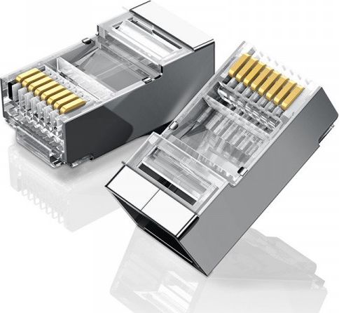 Konektor RJ45 Ugreen Metal, Cat 6, UTP, 10 copë
