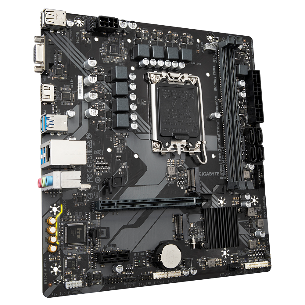 Pllakë amë GIGABYTE MB B760M H DDR4
