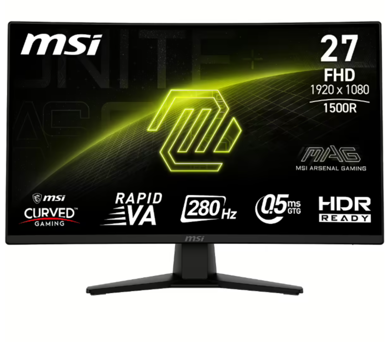 Monitor MSI MAG 274CXF, 27", Full HD, 280Hz, i zi