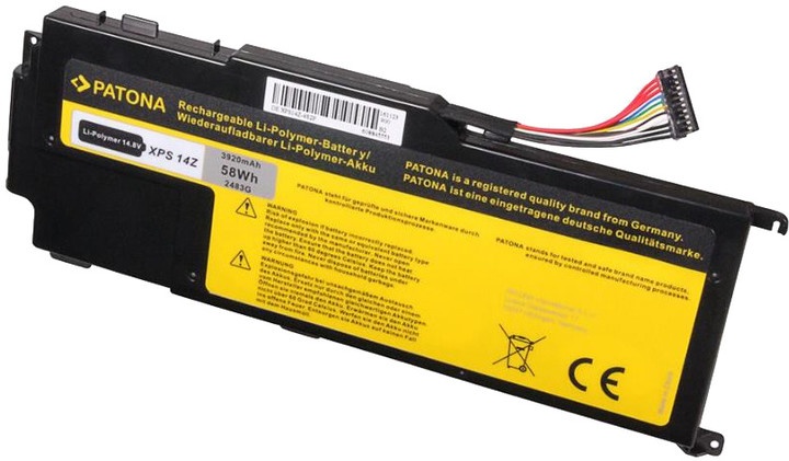 Bateri Patona për DELL XPS 14Z 3920mAh Li-Pol 14,8V