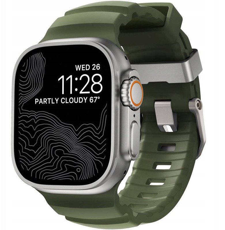 Rrip ore Apple Rocky Point Band, 46mm 49mm, FKM fluoroelastomer, Forest