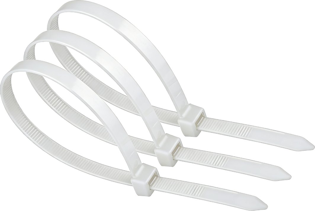 Organizues për kabllo ZOY Ties, 300mm, 100 copë, të bardha