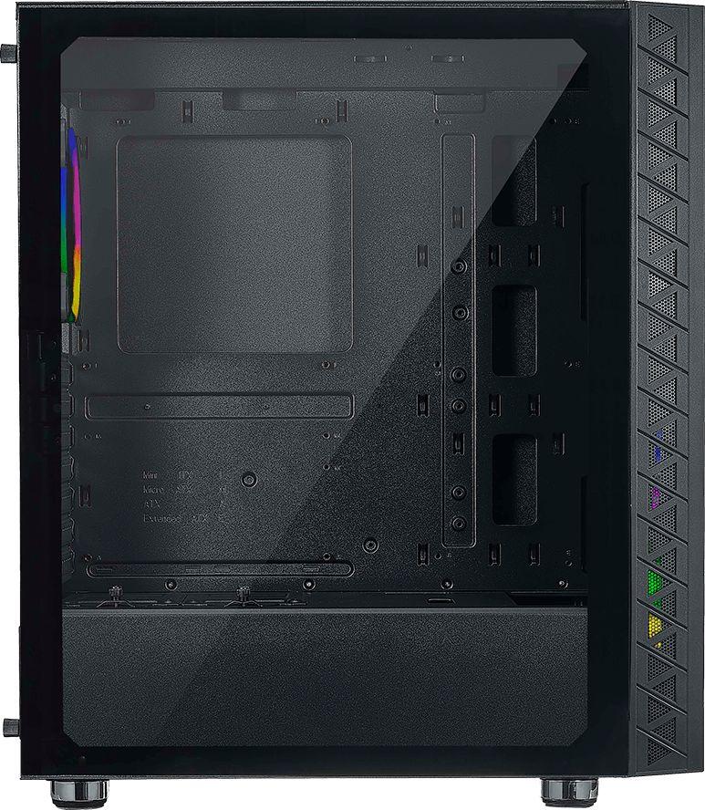 Kasë kompjuteri Azza Zeno ARGB (CSAZ-350), e zezë