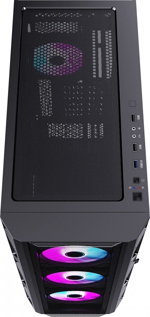 Куќиште за компјутер PREYON Nest Meshy+ (PRENMP04B), црна боја