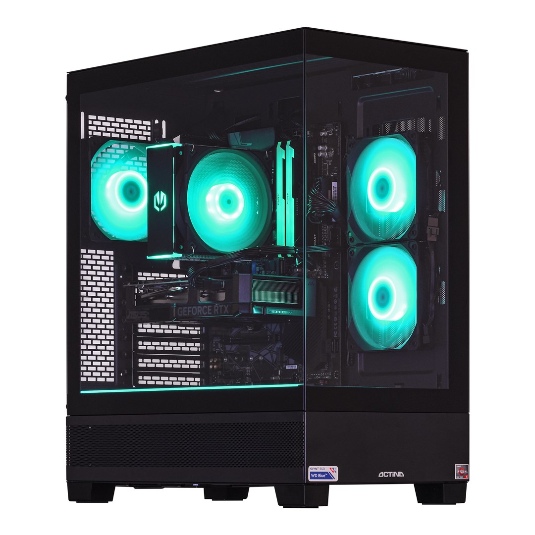 Kompjuter Gaming Actina View, i5-12400F, 32GB RAM, 1TB SSD, RTX 4060Ti, i zi