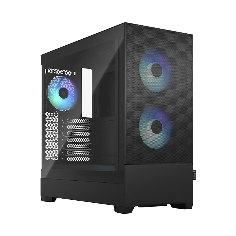 Kasë Fractal Design Pop Air RGB Black TG Clear Tint, e zezë