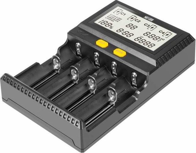 Karikues baterish Newell Smart C4 Supra NL2143, 4 slote, ekran LCD, i zi