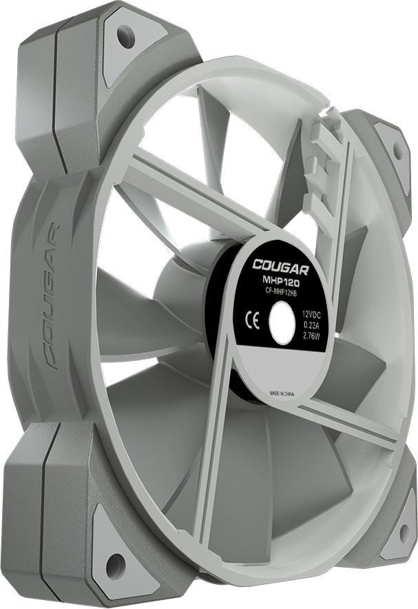 Ventilator PC Cougar CGR-CF-MHP12HB-W, 120mm, për kasa dhe radiatorë, i bardhë