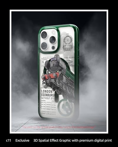 Mbrojtëse telefoni Spigen Ultra Hybrid C11 për iPhone 16 Pro Max, dizajn C11 Scotsman Fir, transparente