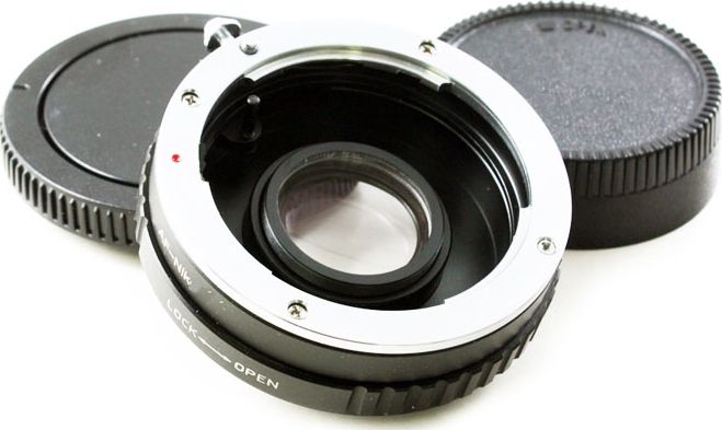 Adapter lente Pixco, për kamera Nikon AF Ai AiS, për lente Sony Minolta A, metalik