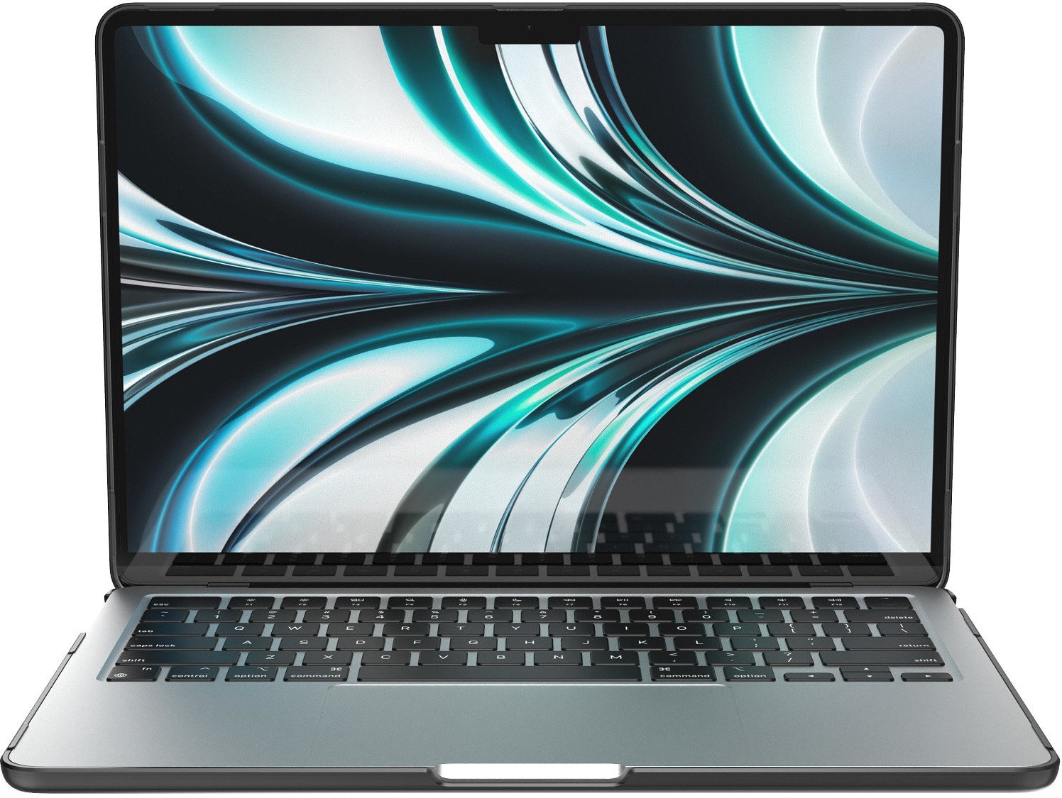 Këllëf SmartShell për Apple MacBook Air 13" M2 M3 M4, 2022 2025, obsidian