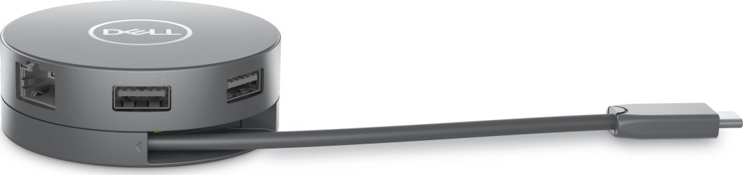 USB Hub Dell DA305 (6-In-1 Usb-C Multiport), 4 porte, i hirtë