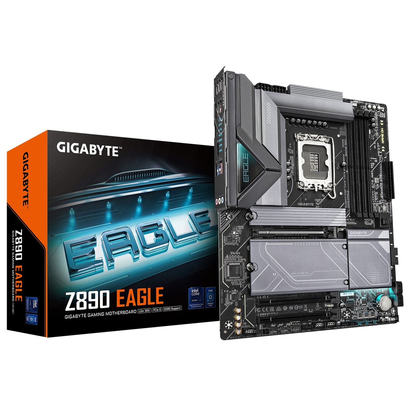 Pllakë amë GigaByte MB Z890 EAGLE, Intel Core Ultra, 4*DDR5, PCIe 5.0