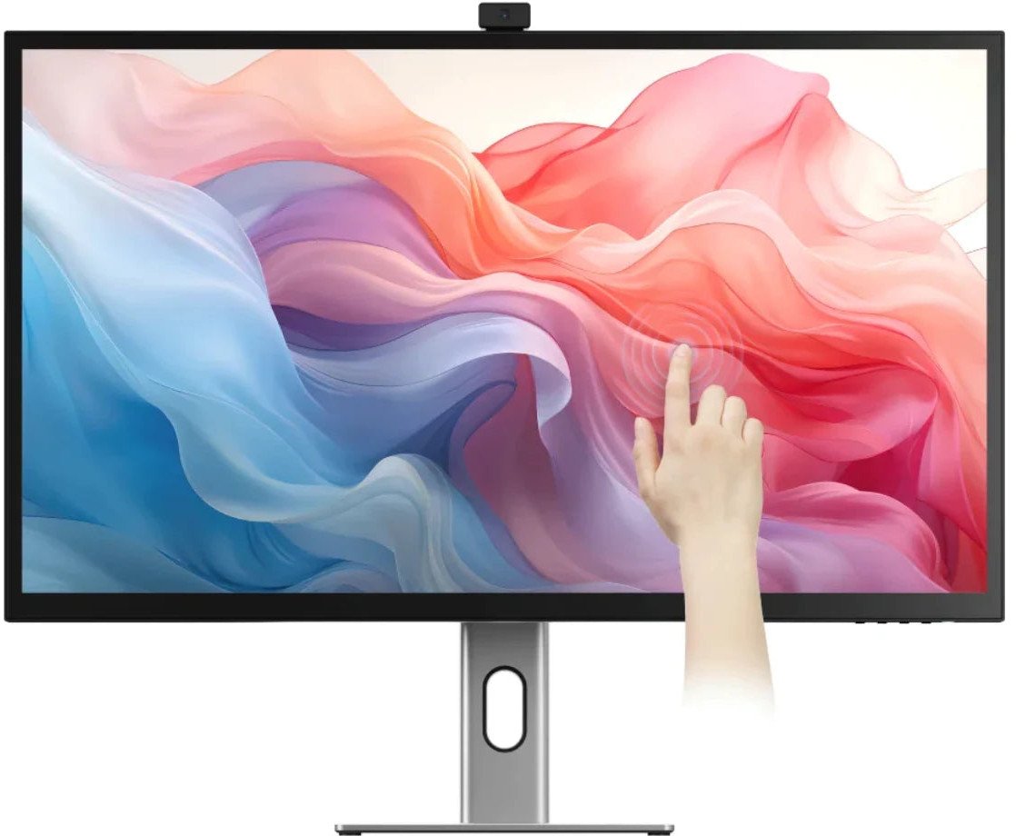 Monitor Alogic CLARITY Max Touch 32", 4K UHD, ekran me prekje, me kamerë 8MP, i zi