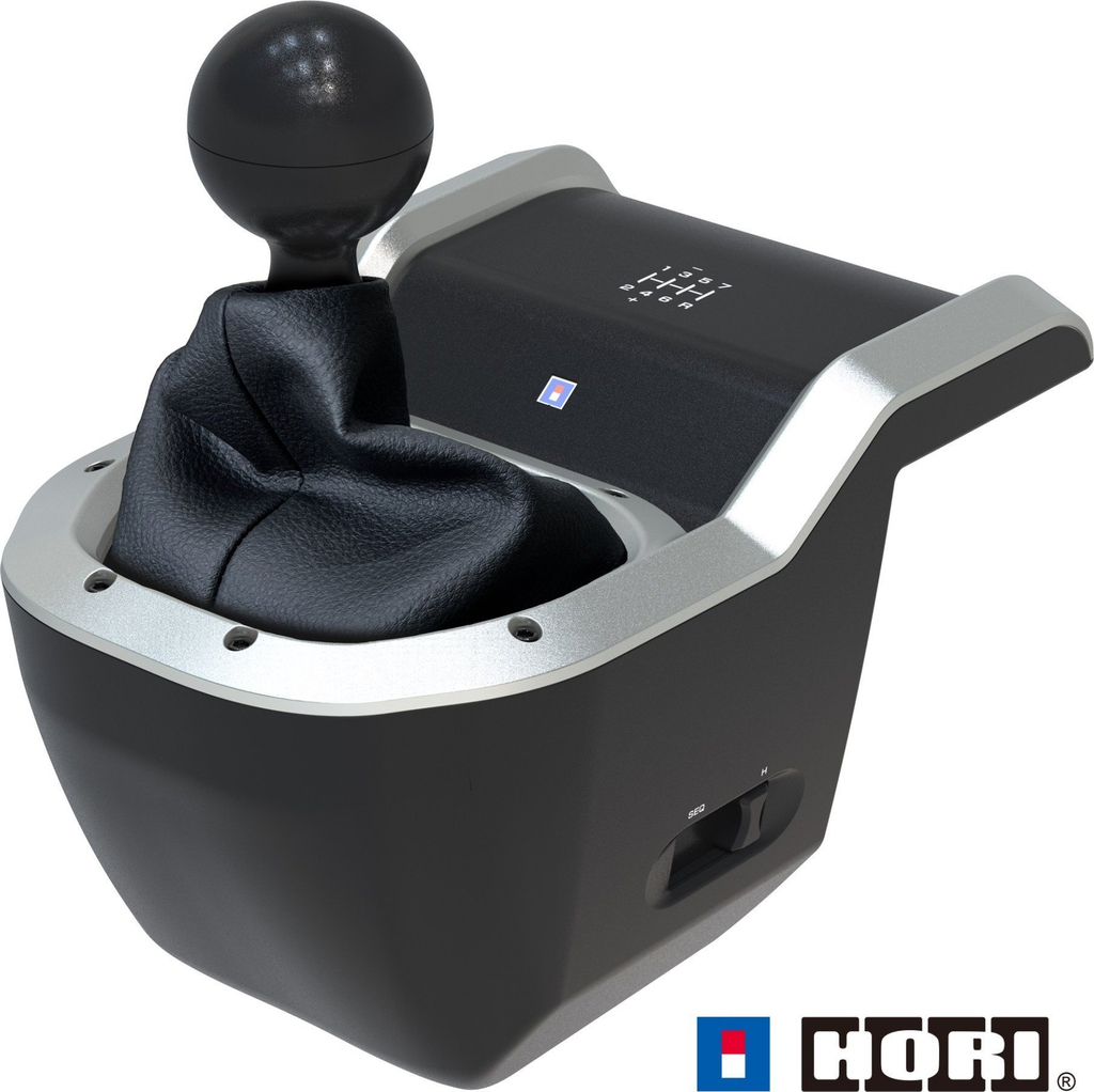 Ndërrues shpejtësish për lojëra Hori 7 Speed Racing Shifter, për PC Windows 11/10, USB, i zi