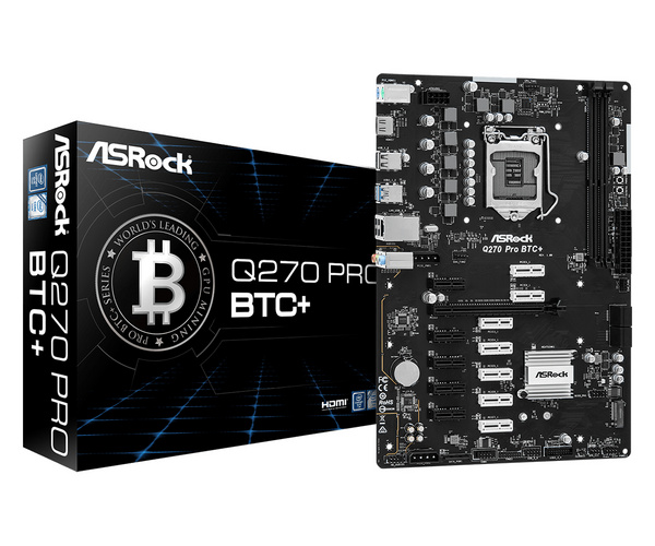 Pllakë amë Asrock Q270 Pro BTC+ Intel Q270 LGA 1151 (Socket H4) ATX