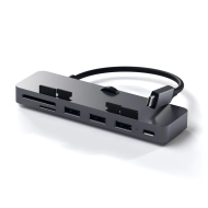 USB Hub Satechi USB-C Clamp Pro, i hirtë