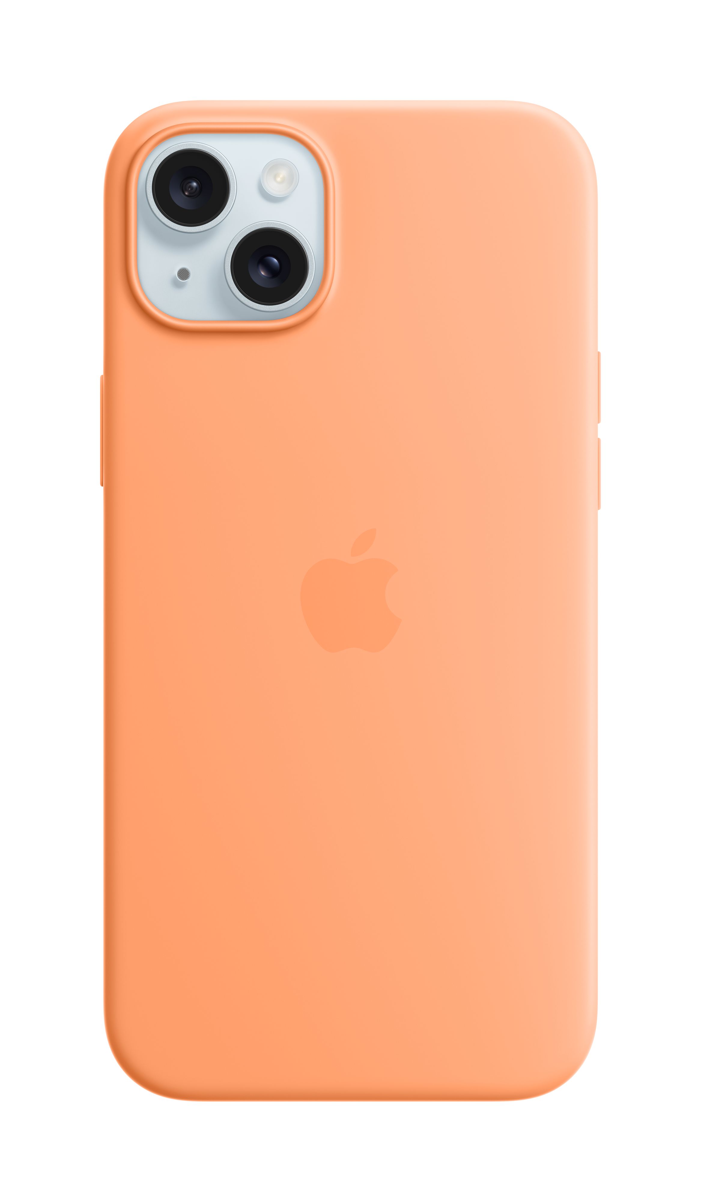 Apple iPhone 15 Plus Silicone Case me MagSafe, Orange Sorbet