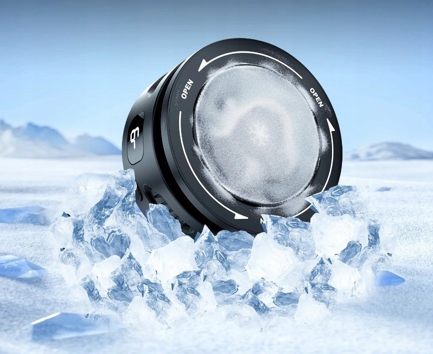 Ладилник за телефон Telesin, со безжичен полнач, црн