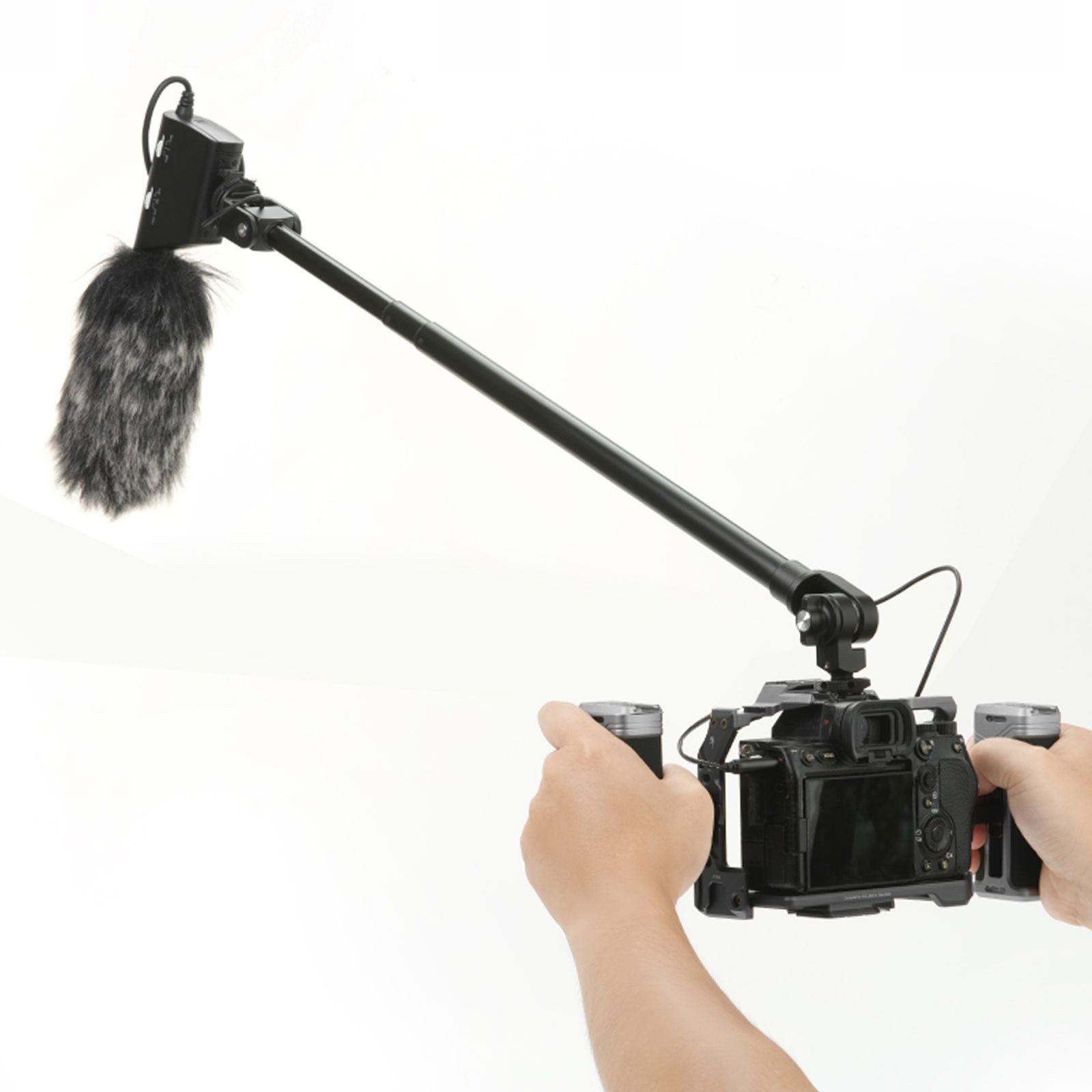 Krah teleskopik mikrofoni Ulanzi ZJ08, 1m, kabllo 3.5mm TRS, i zi