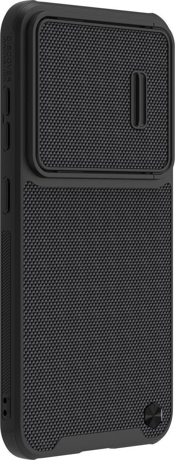 Mbulesë telefoni Nillkin Textured S Case për Samsung Galaxy S23 Plus, mbrojtëse e fortë, me kapak kamere, e zezë