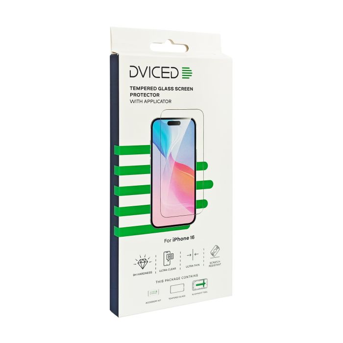 Dviced Tempered Glass Screen Protector For iPhone 16 With Applicator