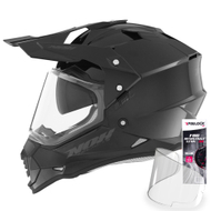 Helmë moto Nox N312, polikarbonat, stil motocross, e zezë