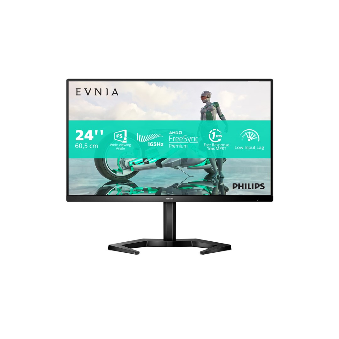 Monitor Philips Evnia 24M1N3200ZS/00, 23.8", Full HD, 165 Hz, i zi