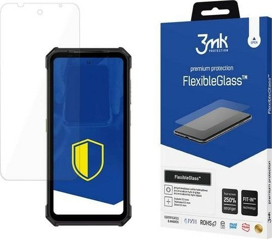 Mbrojtës ekrani 3mk FlexibleGlass për Ulefone Armor 24, xham hibrid, transparent