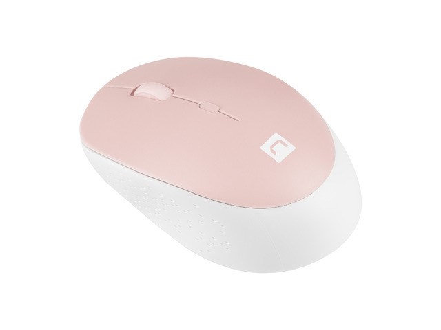 Maus Natec Harrier 2, USB 2.0, rozë, i bardhë