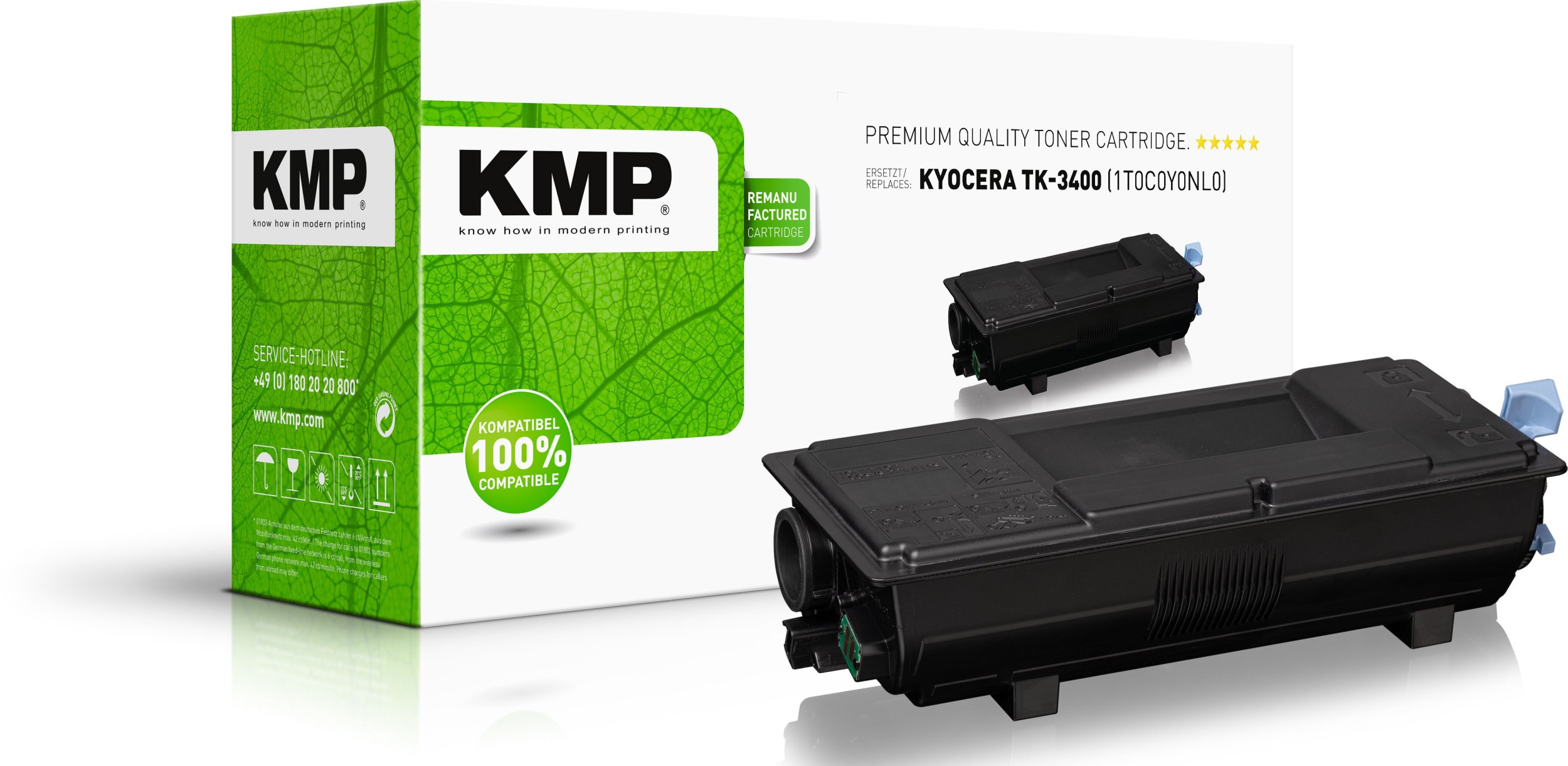 Toneri KMP Kyocera TK3400 1T0C0Y0NL0, 12500 faqe, i zi