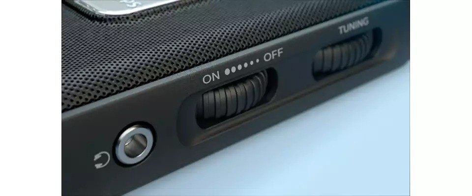 Radio portative Philips TAR1506/00, fm aux, e bardhë