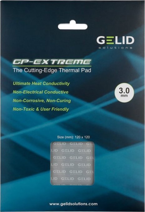 Jastëk termik Gelid Solutions GP Extreme TP-GP01-S-E, 120x120 mm, 3.0 mm, blu