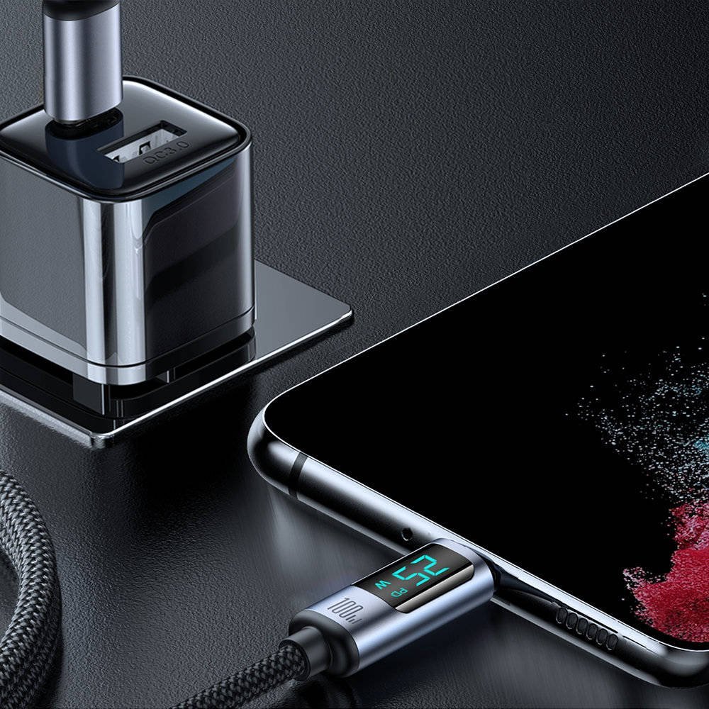 Kabllo USB Joyroom S-CC100A16, USB-C në USB-C, 1.2m, 100W, e zezë