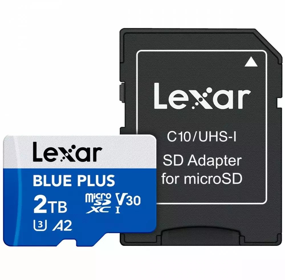 Kartë memorie Lexar Micro SDXC, 2TB, 160MB/s UHS I, blu