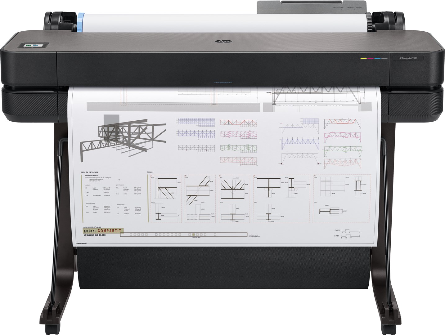 Printer HP DesignJet T630 A0, 36", 2400x1200 dpi, i zi