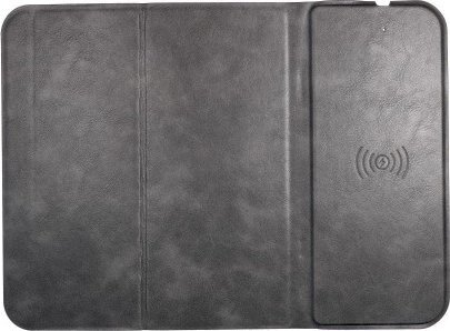 Mousepad me karikues wireless OJD-82, 15W, material ABS, kafe gri