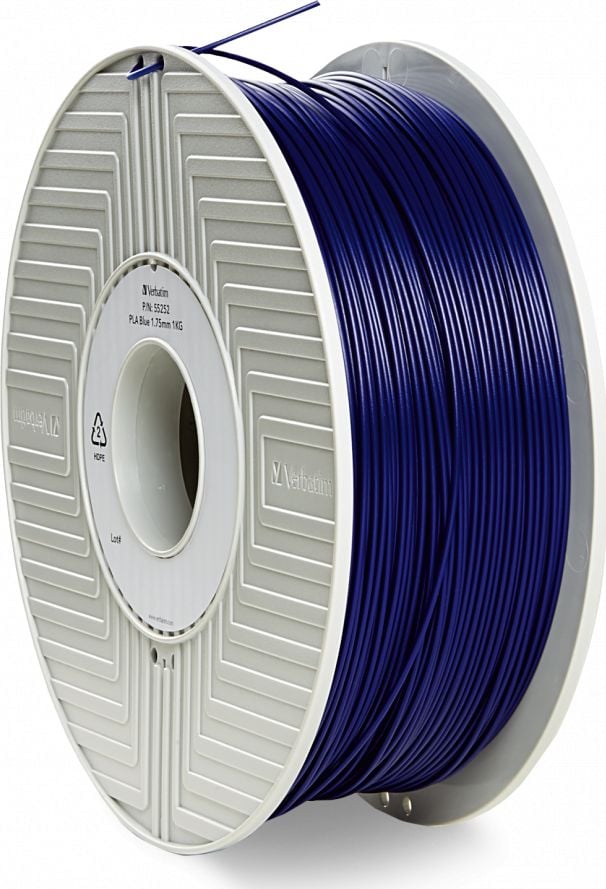Filament 3D Verbatim PLA 55322, 1.75mm, blu