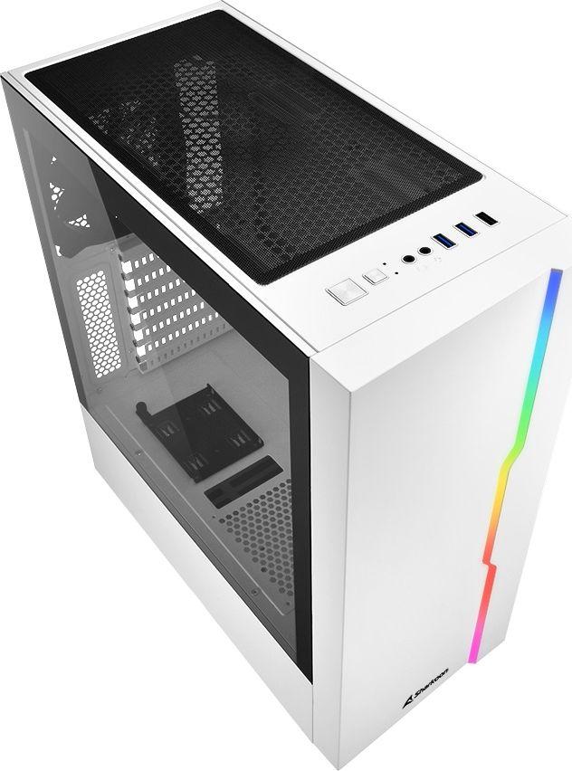 Kasë kompjuteri Sharkoon RGB Slider, e bardhë