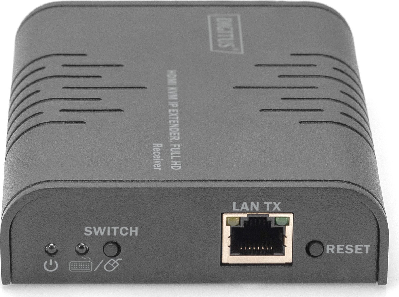 Marrës HDMI KVM IP Digitus DS-55529, Full HD 1080p, i zi