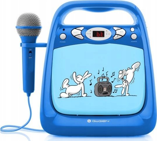CD Player karaoke GoGEN, USB, Bluetooth, me mikrofon, për fëmijë