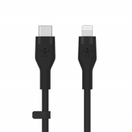 Kabllo silikoni Belkin Boost Charge USB-C - Lightning, 1m, e zezë