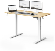 Tavolinë elektrike SENSE7 NOJO LIGHT, 120 cm x 60 cm, kafe e hapur / bardhë