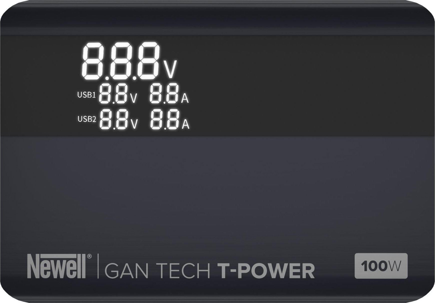 Karikues rrjeti Newell GaN Tech T-power 100W, 2x USB C, USB A, i zi
